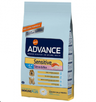 Advance Sensitive Adult Somonlu ve Pirinçli 12 kg Köpek Maması kullananlar yorumlar
